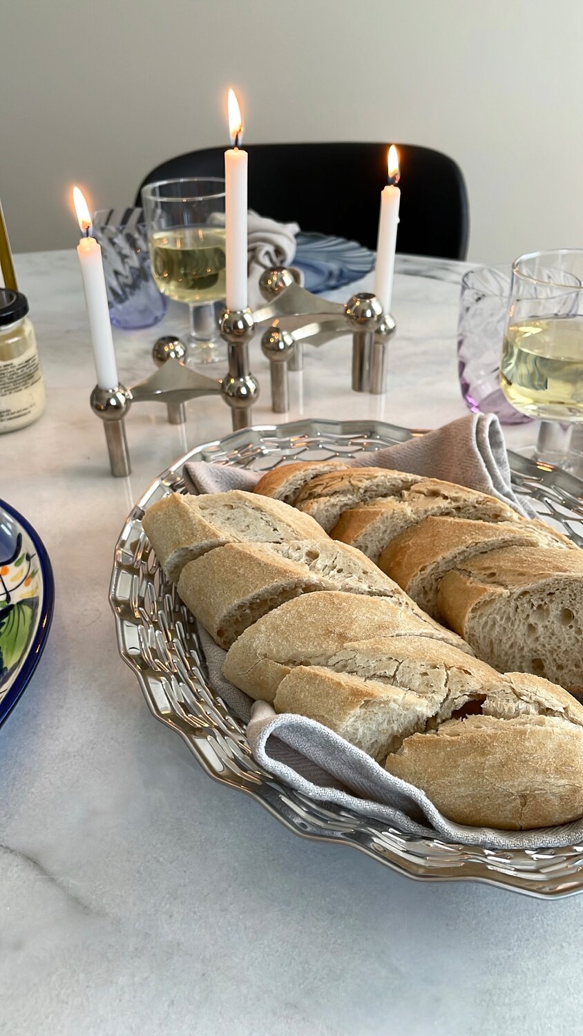 Brødkurv, stor - stål